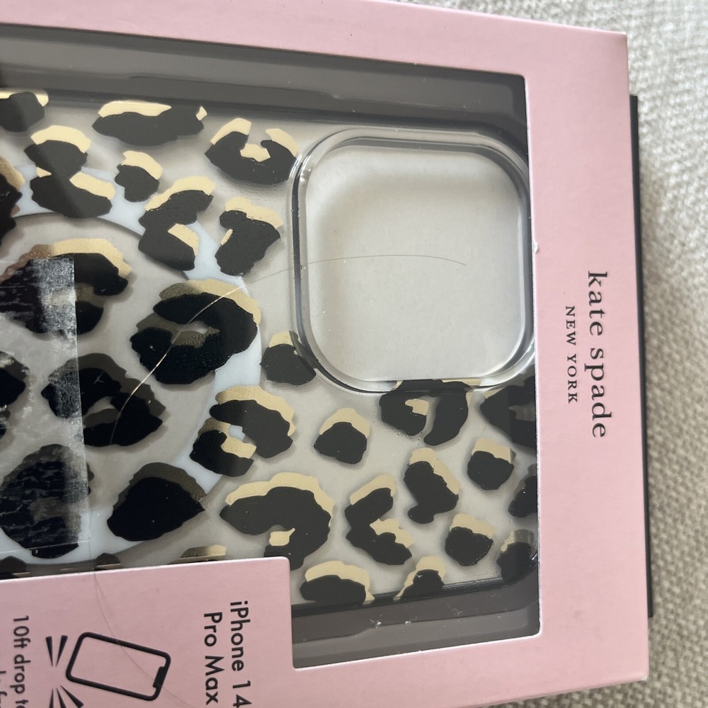 Kate Spade NY Protective Hardshell Case for FITS  IPhone‎ 14 PRO MAX Leopard - Picture 2 of 4